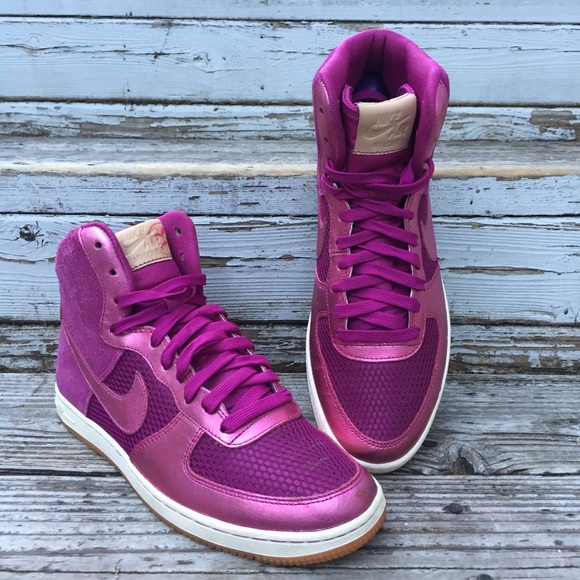 Nike Shoes - NIKE AIR FORCE 1 pink high top sneakers